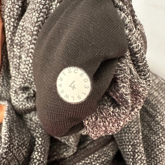 Lululemon Wunder Under Crop Legging Hi Rise Size 4 Heathered Black 21" - Picture 10 of 11